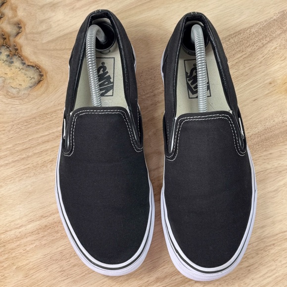 Vans Classic Slip On Low Top Sneakers Black Size 8.5 Men 10 Women - Picture 5 of 10